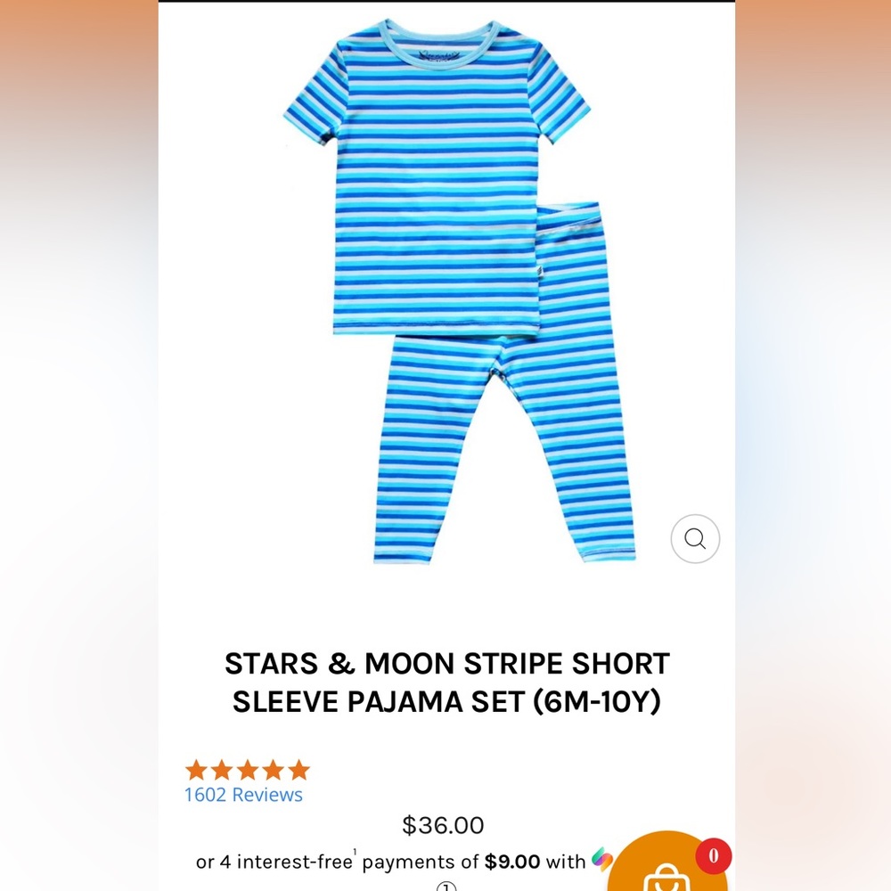 Free Birdees Pajama Set 6-12 months NWT